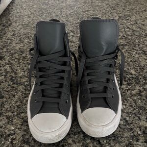 Converse Gray High-Top Sneakers